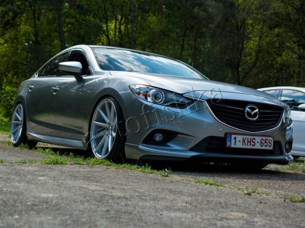 Mazda 6 (13 – 18) клыки переднего бампера Lite Style