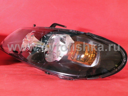 Nissan Almera II N16 (00-06) фары передние черные, комплект 2 шт.