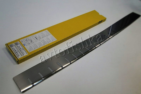 Mercedes Viano Vito (04-14) накладка на задний бампер профилированная с загибом, нержавеющая сталь