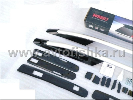 Honda CR-V (2006-2011) черные продольные алюминиевые рейлинги на крышу