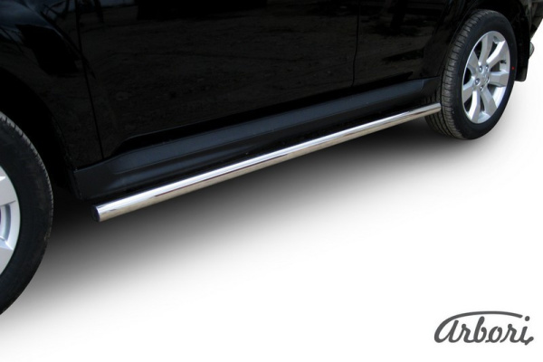 Защита штатных порогов Arbori d57 труба MITSUBISHI OUTLANDER XL NEW 2010-2012