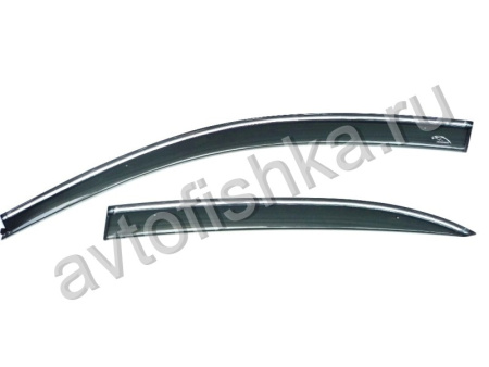 Chevrolet Malibu (2012-) дефлекторы боковых окон темные, ветровики, комплект 4 шт.