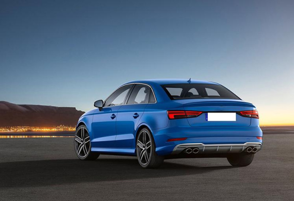 Диффузор S3 для Audi A3 седан штатная версия 2017-2020