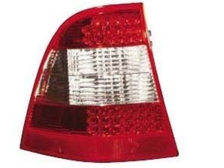 Mercedes ML W163 (98-05) фонари задние светодиодные красно-хромированные, комплект 2 шт.