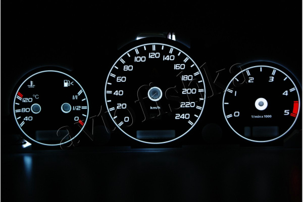 Mercedes ML W163 светодиодные шкалы (циферблаты) на панель приборов