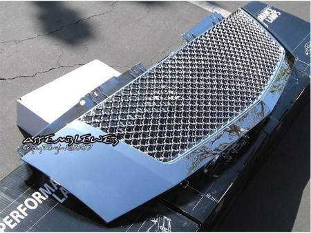 Cadillac Escalade, Escalade EXT, ESV (07-) решетка радиатора хромированная пластиковая, сетка, классический дизайн