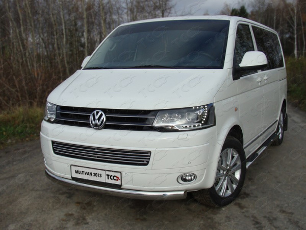 Volkswagen Transporter; Multivan (10–) Защита передняя нижняя (овальная) 75х42 мм