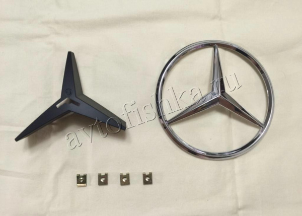 Mercedes W140 (92-99) решетка радиатора с эмблемой по центру