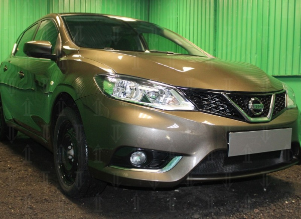 Nissan Tiida (15–) Защита радиатора, чёрная
