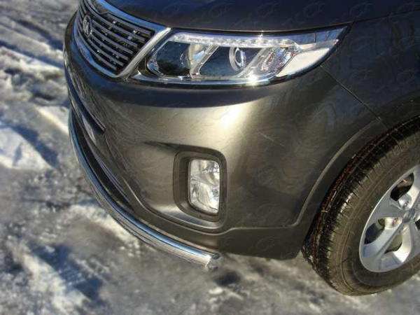 Kia Sorento (13–) Защита передняя (овальная) 75х42 мм