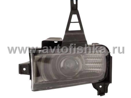 Toyota Land Cruiser 200 (08-) фары противотуманные линзовые черные со светодиодной подсветкой, дизайн "MidWest".