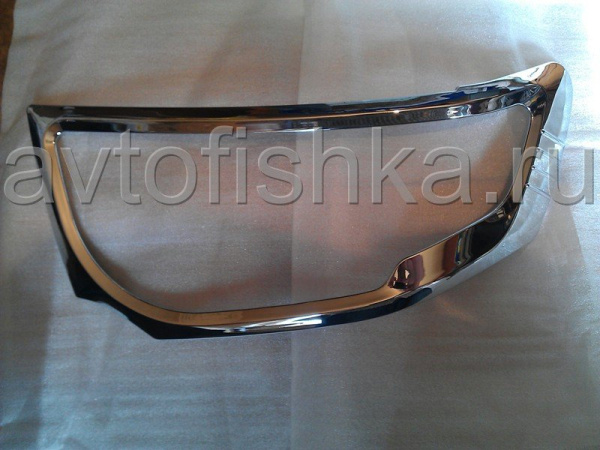 Mitsubishi Pajero Sport (08-) хромированные рамки на передние фары, комплект 2 шт.