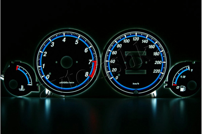 Honda Civic (95-00) 5D светодиодные шкалы (циферблаты) на панель приборов - дизайн 2