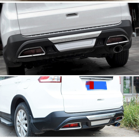 Honda CR-V (2012-2015) накладка переднего и заднего бампера, дизайн оригинал