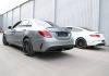 Mercedes-Benz C-Klasse W205 2014 - 2018 Диффузор заднего бампера 6.3S AMG с хромированными насадками
