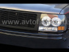 Chevrolet Tahoe, Suburban, Silverado (99-06) тюнинг комплект - фары передние черные, со светящимися ободками и решетка радиатора черная, установочный комплект