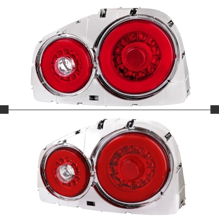 Nissan Skyline GT-R34 (98-01) фонари задние хромированные светодиодные