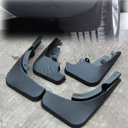 Audi Q5 (08-17) брызговики, грязезащитные щитки полипропиленовые, комплект 4 шт.