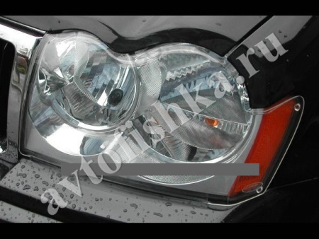 Защита передних фар прозрачная Jeep Grand Cherokee 2005-2011