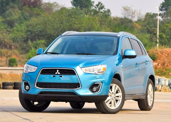 Mitsubishi ASX (10-) рейлинги (багажник) на крышу алюминиевые, серебро