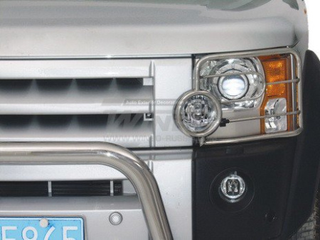 Land Rover Discovery 3 (05-) защита передних фар из нержавеющей стали