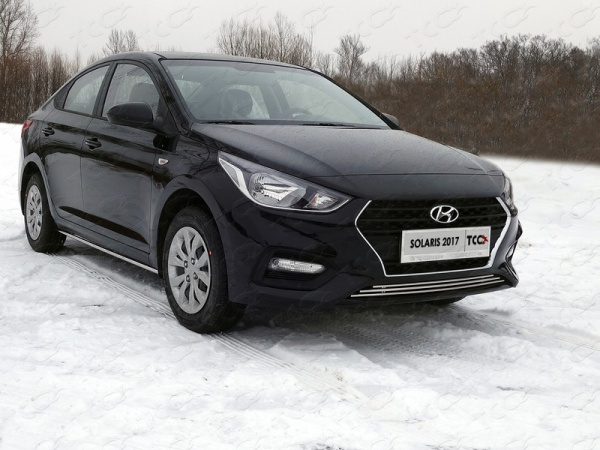 Hyundai Solaris (17–) Решетка радиатора нижняя 12 мм, седан