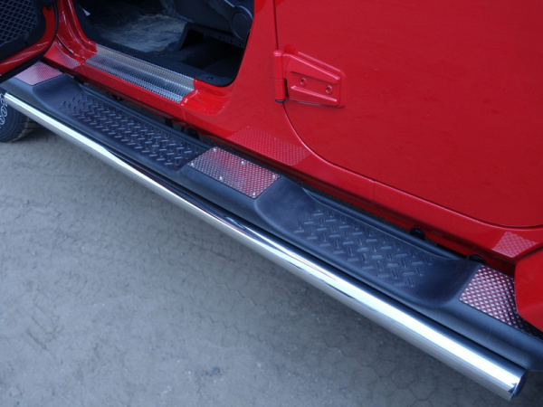 Jeep Wrangler (14–) Накладки на пороги (декоративные), к-т 2 шт. (Wrangler 3D (3,6))