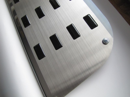 Mercedes Vito 2 (04-) накладка на внутреннюю пластиковую ступеньку сдвижной двери, алюминий, к-кт 1шт.