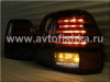 Toyota Land Cruiser 100 (98-07) фонари задние светодиодные красно-тонированные, дизайн Lexus, комплект лев.+прав.