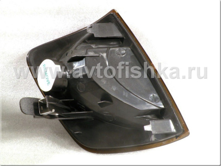 Mercedes W124 (84-95) поворотники угловые оранжево-тонированные прозрачные, комплект 2 шт.