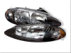 Dodge Intrepid (98-04) фары передние черные, зеркальные, комплект 2 шт.