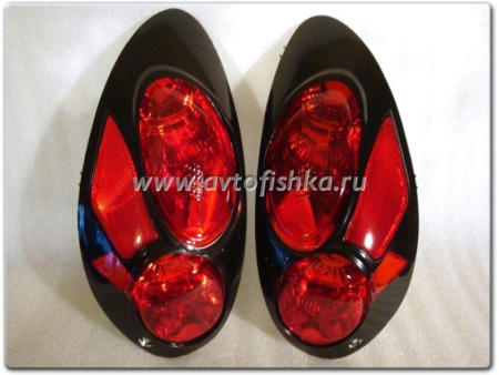 Chrysler PT Cruiser (01-05) фонари задние красно-черные, комплект 2 шт.