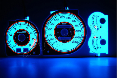 Mazda 323F BA светодиодные шкалы (циферблаты) на панель приборов