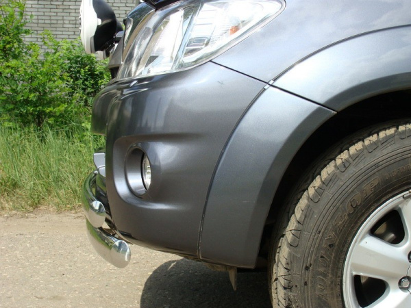 Toyota Hilux (09–) Защита передняя нижняя 75/75 мм