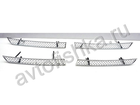 Honda CR-V (12-) накладка на решетку радиатора из нержавеющей стали, стиль сетка