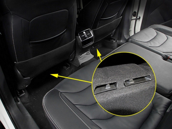 Skoda Kodiaq (16–) Защитные решетки воздуховодов вентиляции заднего ряда, 2 части, пластик