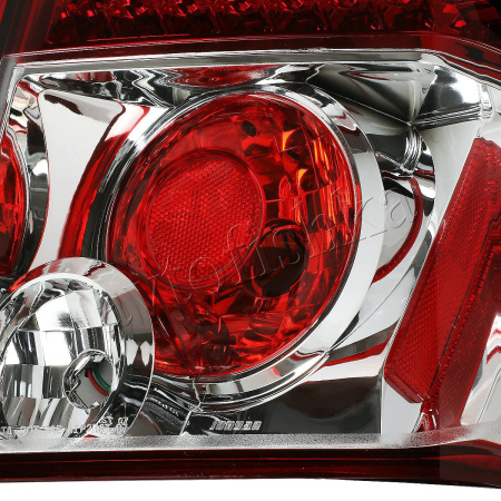 Dodge Caliber (06-) фонари задние светодиодные красно-хромированные, ALTEZZA
