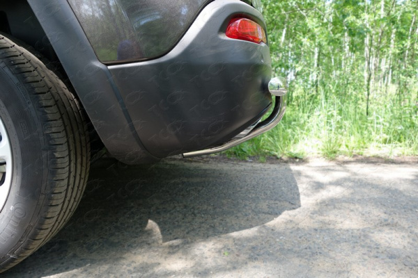 Jeep Cherokee (14–) Защита задняя (центральная) 60,3/42,4 мм (Sport, Longitude, Limited)