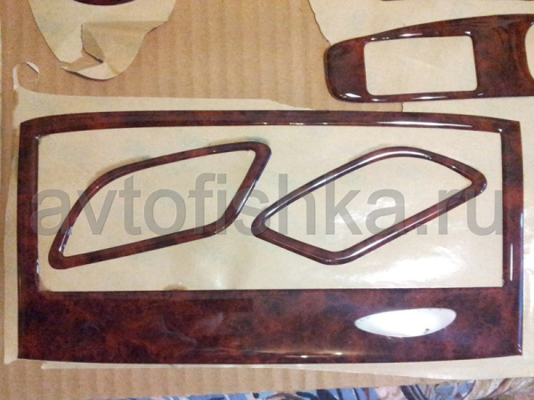 Nissan Qashqai (2007-2010) декор салона авто под дерево с механической коробкой, комплект 10 предметов.