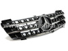 Mercedes ML W164 (05-08) решетка радиатора перфорированная черная с хромом со звездой, дизайн SPORT.