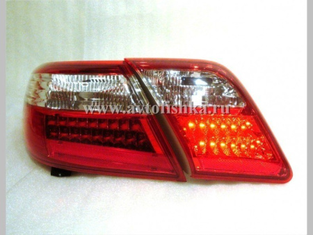 Toyota Camry V40 (06-11) фонари задние светодиодные красно-белые, комплект лев.+прав.