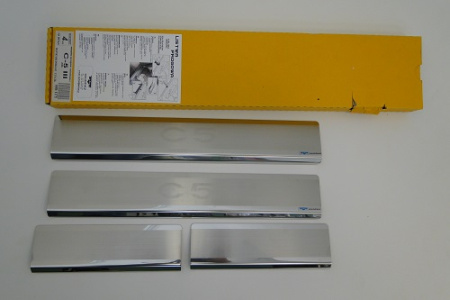 Citroen C5 (08-) накладки на внутренние пороги, к-кт 4шт.