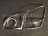 Nissan Qashqai (06-) пластиковые хромированные рамки задних фонарей, комплект 2 шт.
