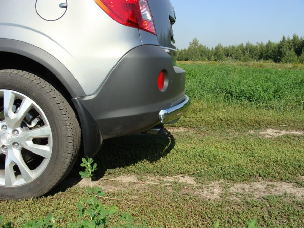 Opel Antara (11–) Защита задняя (центральная овальная) 75х42 мм