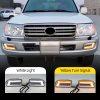 Toyota Land Cruiser 100 фары противотуманные хромированные со светодиодной подсветкой, комплект 2 шт.