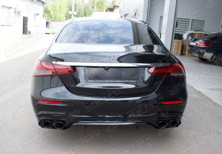 Mercedes-Benz E-Klasse W213 2016 - 2020 Диффузор с черными насадками 5.3 AMG