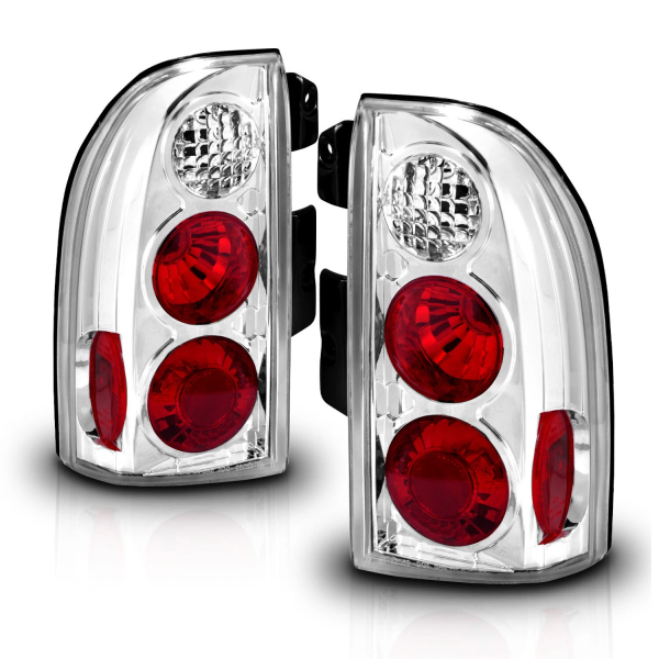 Suzuki Grand Vitara (99-05) фонари задние хромированные, дизайн Altezza, комплект 2 шт.