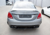 Mercedes-Benz C-Klasse W205 2014 - 2018 Диффузор заднего бампера 6.3S AMG с хромированными насадками