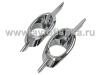 Chevrolet Cruze (08-) хромированные накладки на противотуманные фары с планкой, комплект 2 шт.