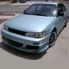 Toyota Corolla (92-97) AE100 фары передние линзовые хромированные со светящимися ободками, комплект 2 шт.